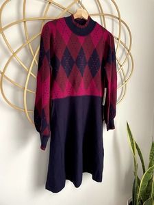 Eliza J Dress Dress Plaid size Large NEW